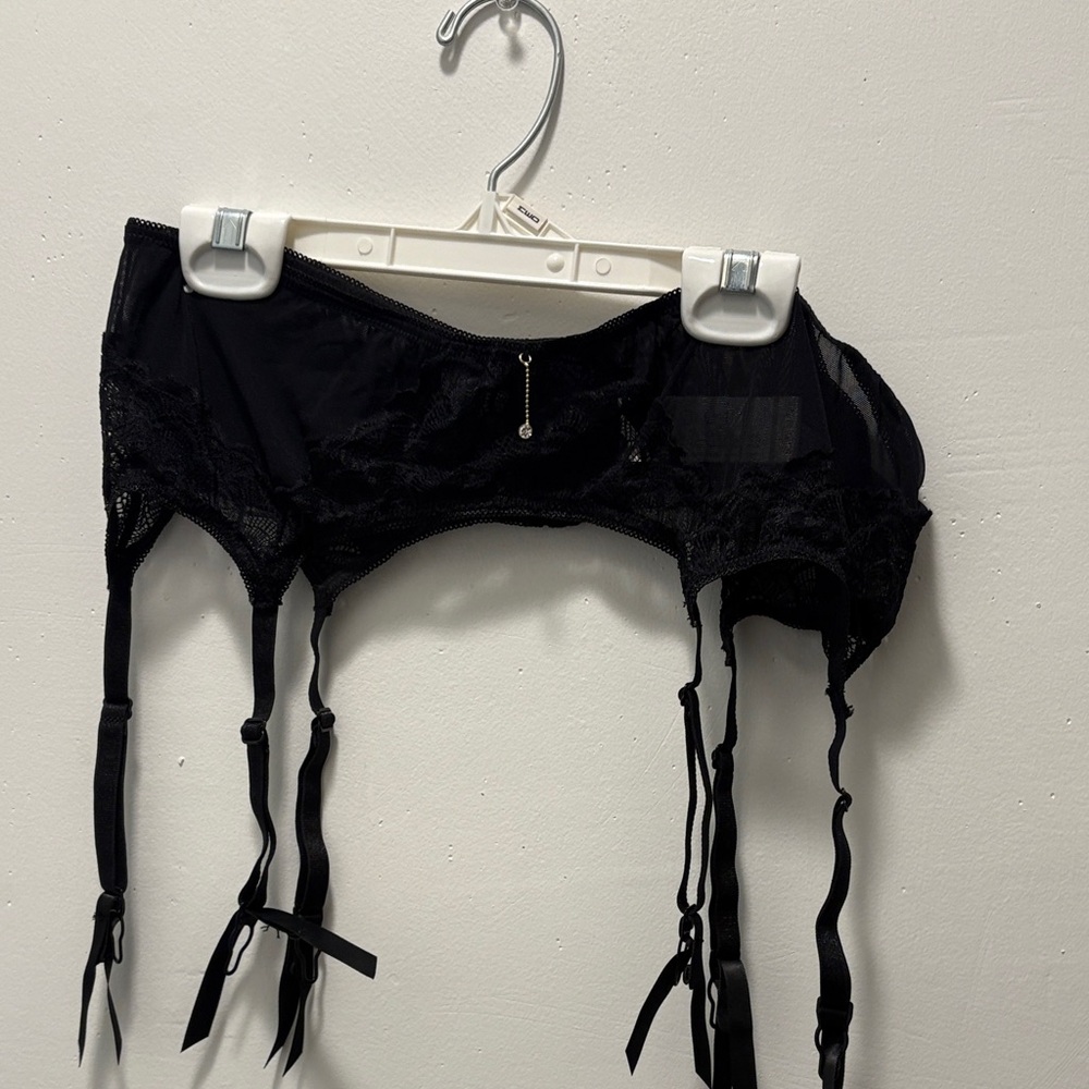 Black Lace Garter Belt
